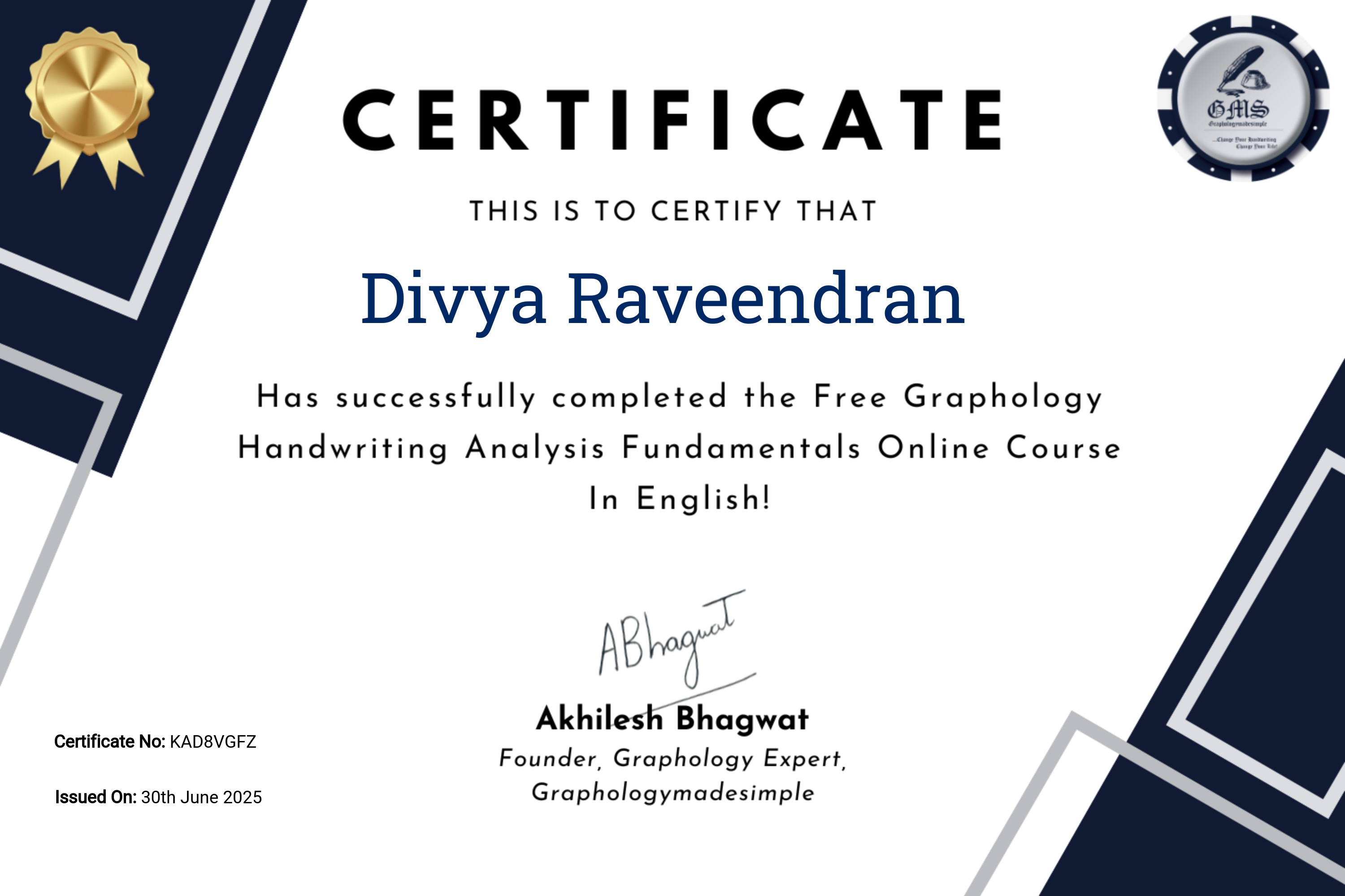 Graphology Handwriting Analysis Fundamentals Online Course